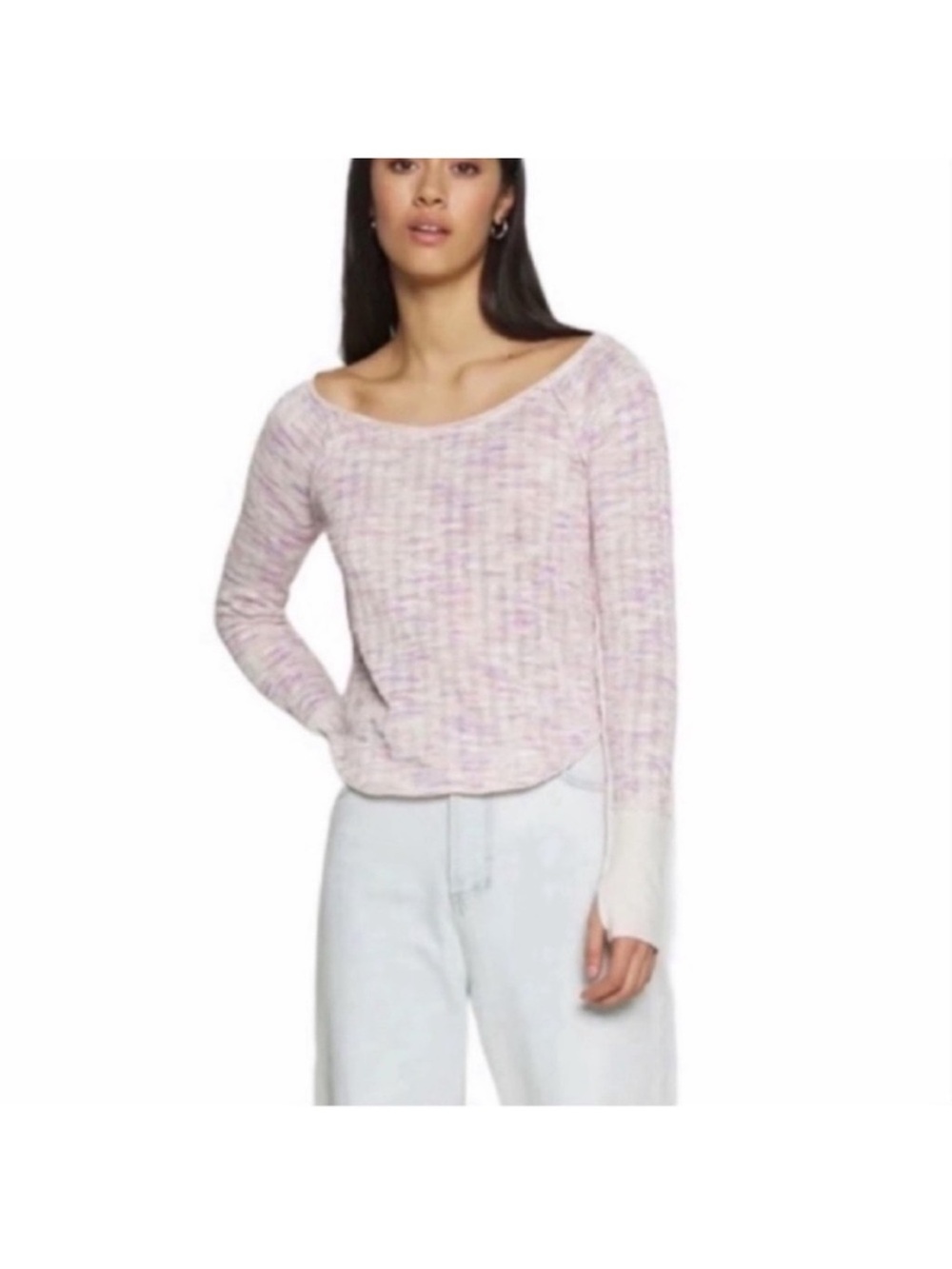 We the Free NWT thermal pullover longsleeve knit top bohemian festival small